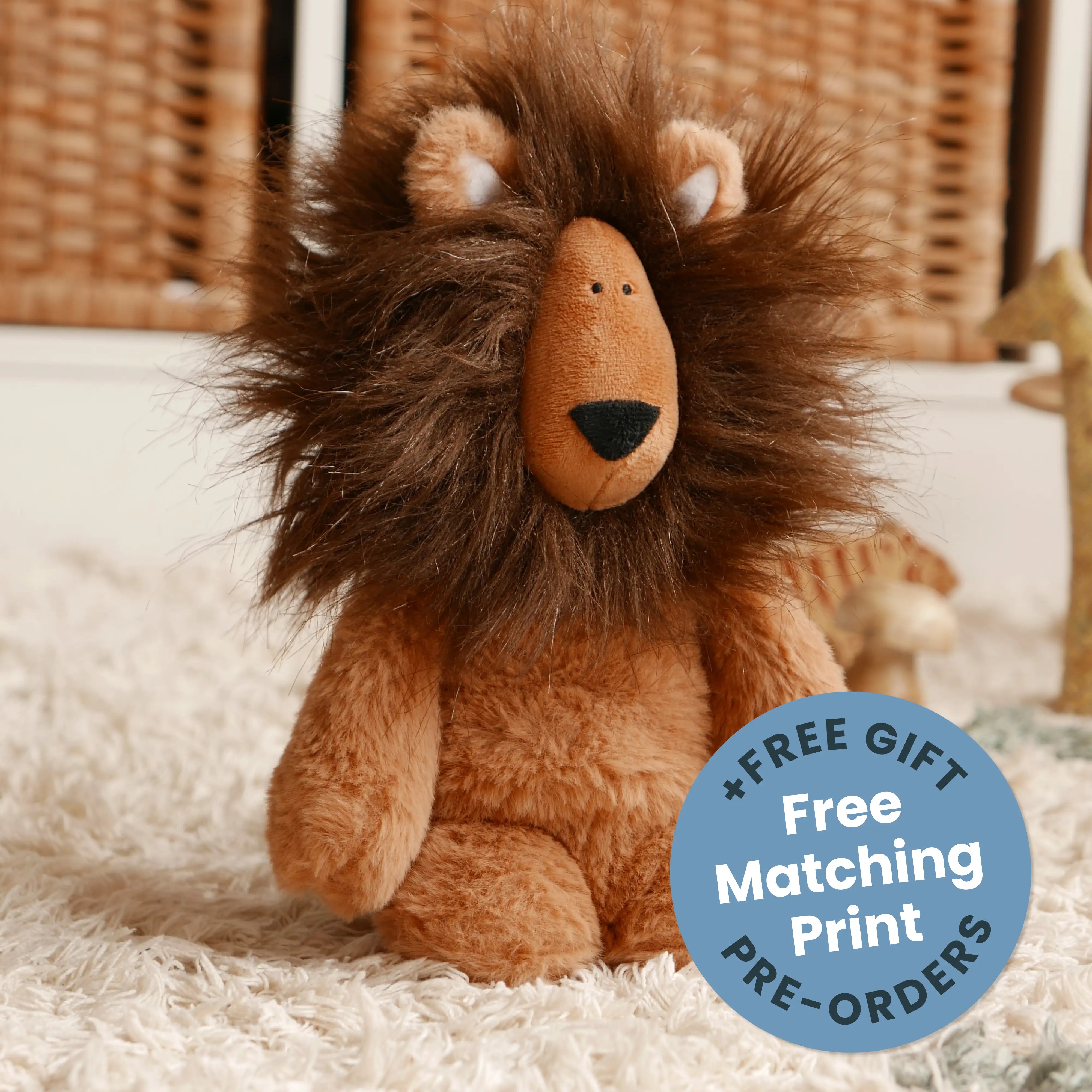 Lion soft toy - Pre-Order + Free Gift