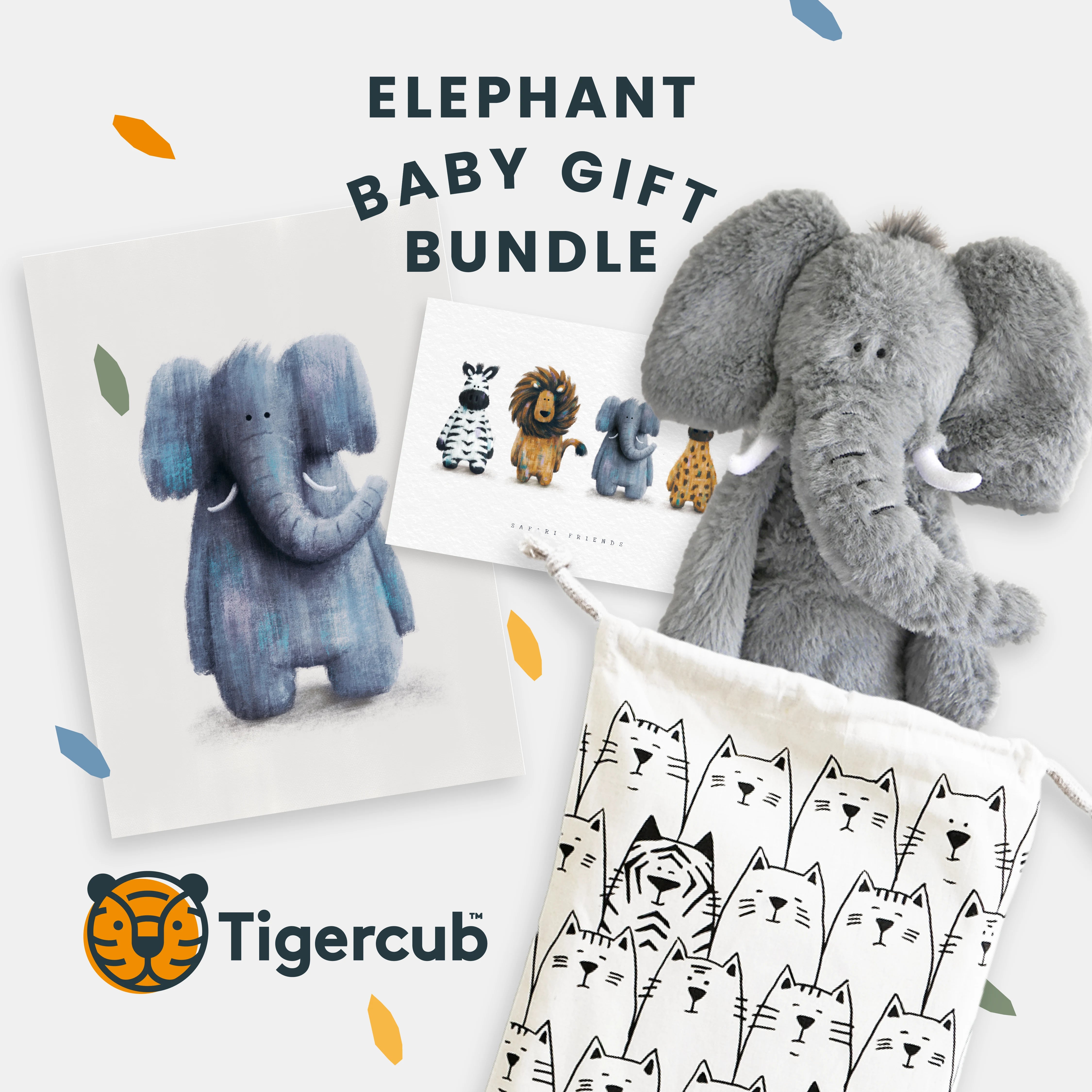 Elephant gift set - Gender neutral baby gift set