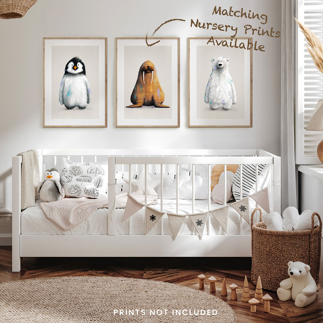A polar themed Children's Greetings Card with matching prints available