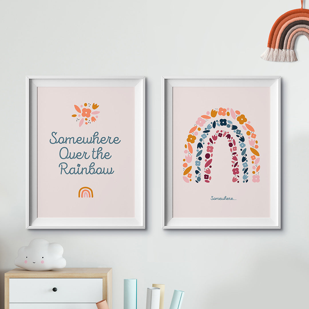 Rainbow Nursery Prints set of 2