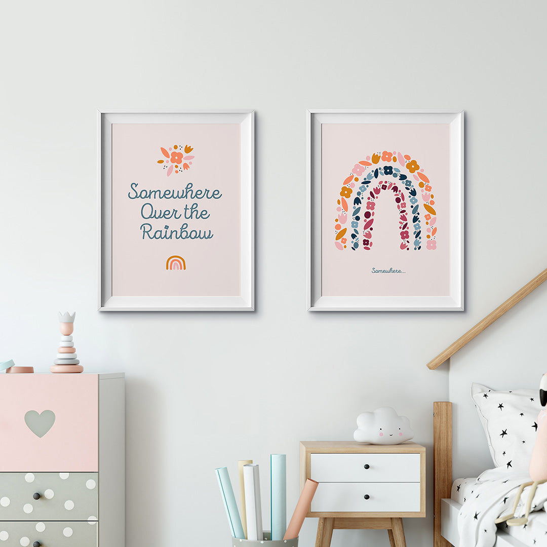 Rainbow Nursery Prints set of 2