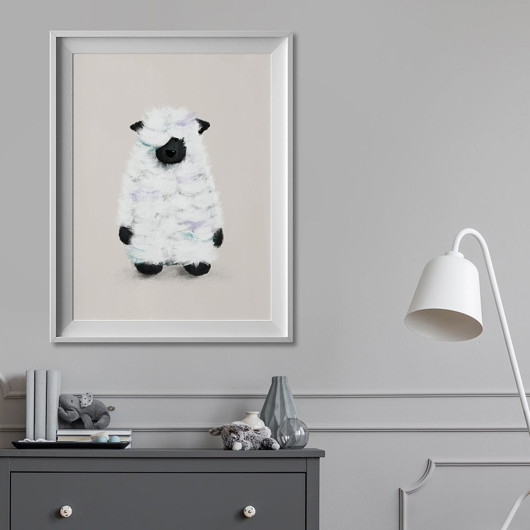 Fiver Friday - Farmyard Sheep Nursery Print A4
