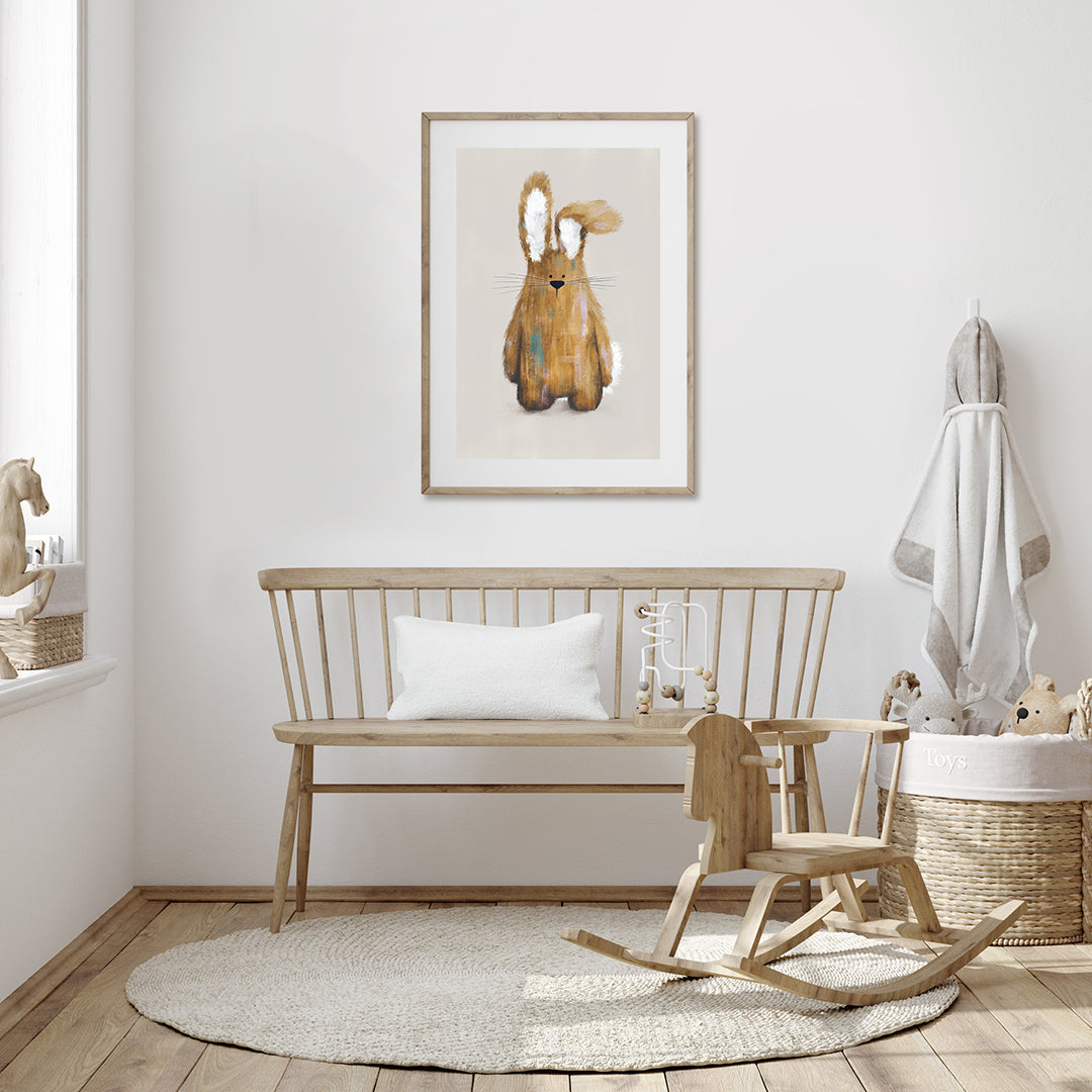 Fiver Friday - Bunny Woodland Nursery Print A4