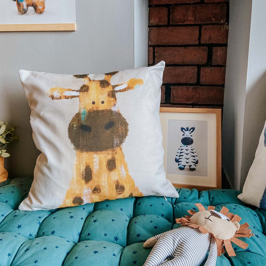PREORDER: Safari Giraffe Nursery Cushion Cover