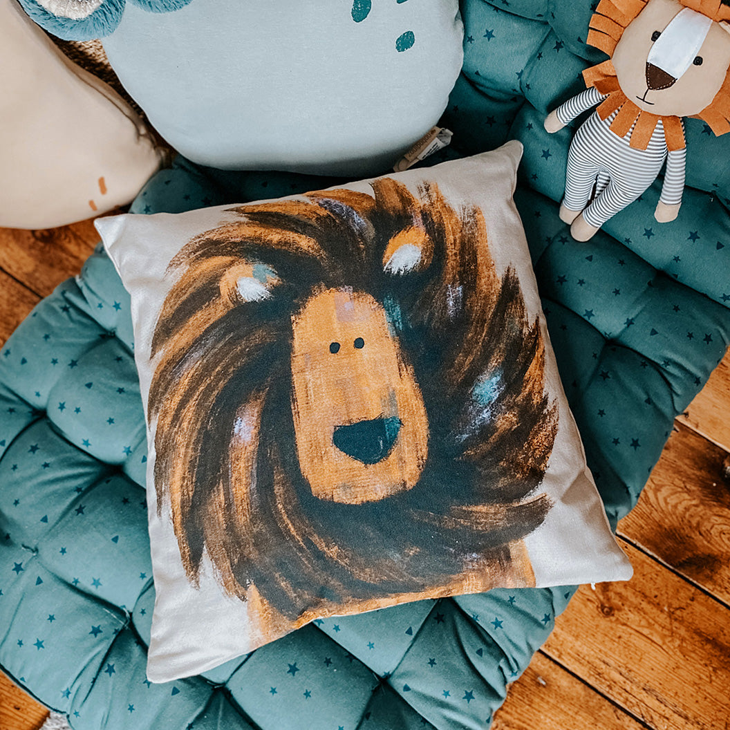 Lion Nursery Cushion Cover