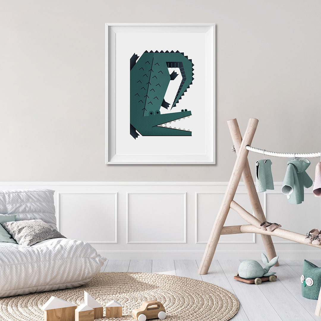 Minimal Safari Animals Nursery Prints Set of 4