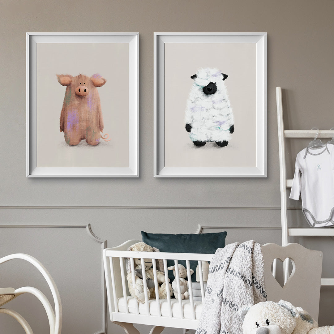 Farmyard Animals Nursery Prints Set of 2