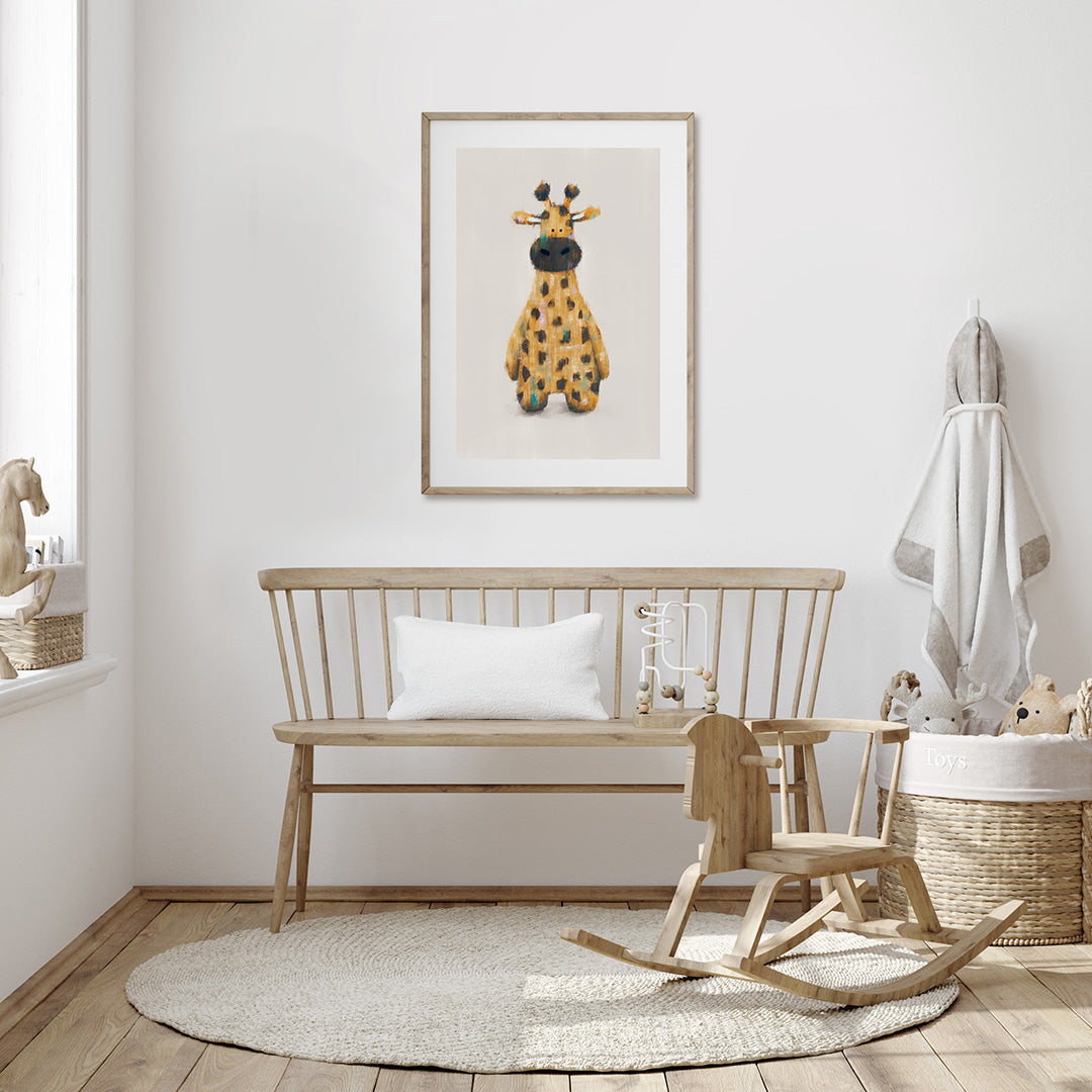 Neutral Safari Animals Nursery Prints Set of 4