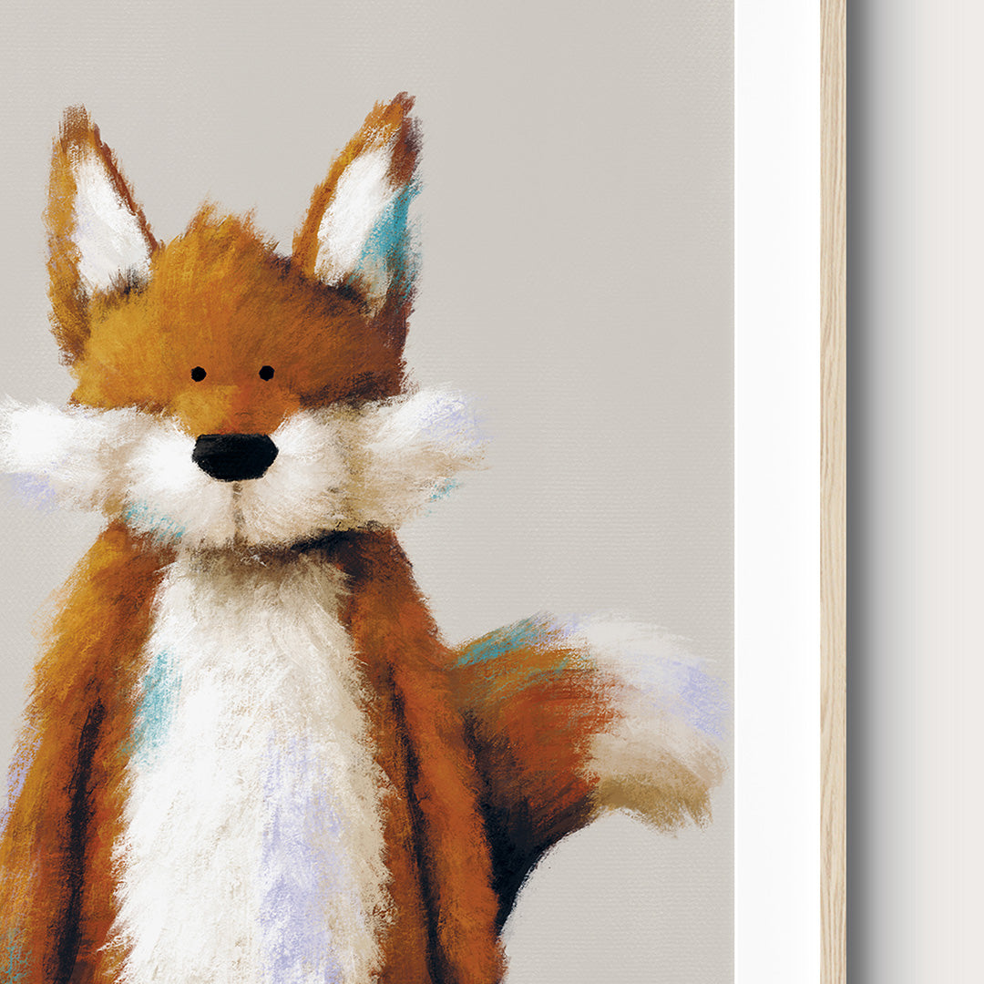 Woodland Fox Childrens Nursery Print