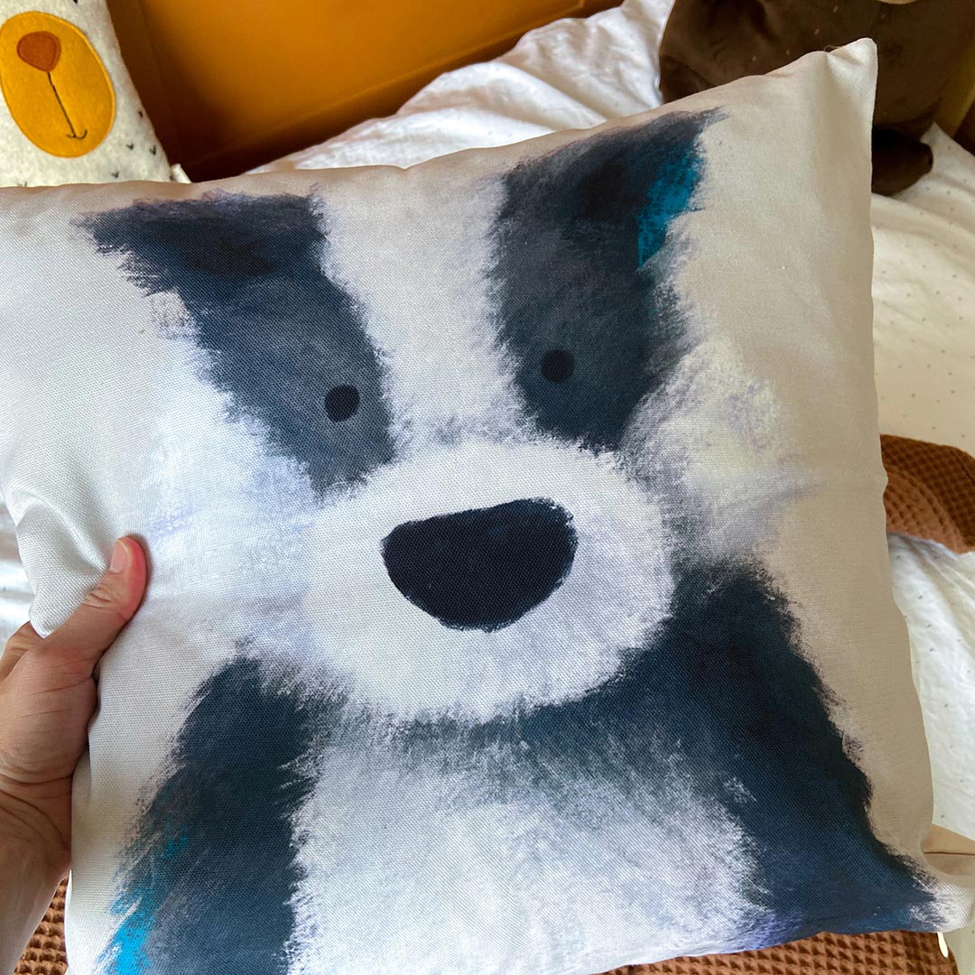 Woodland Badger Nursery Cushion Cover