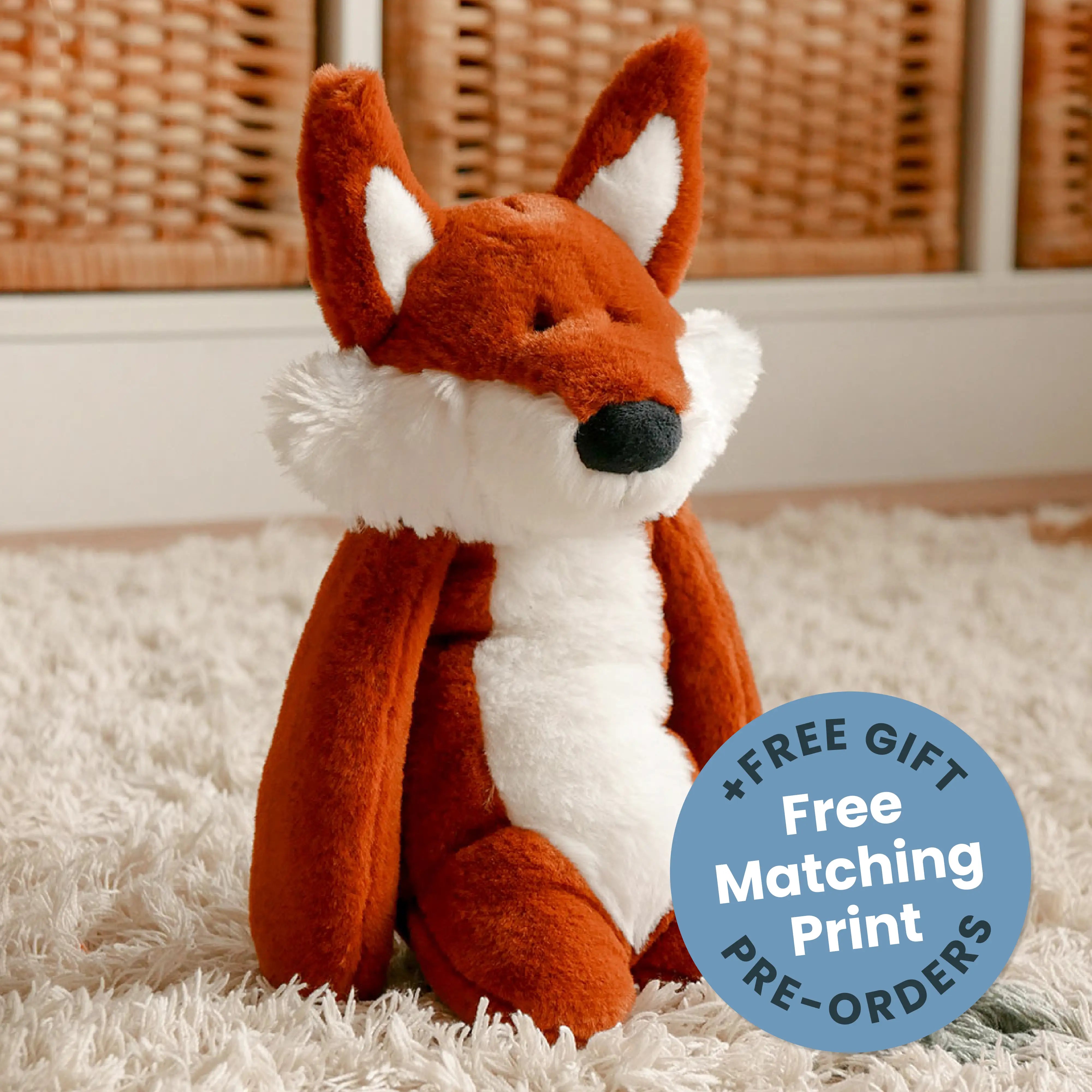 Fox Soft Toy - Pre-Order + Free Gift