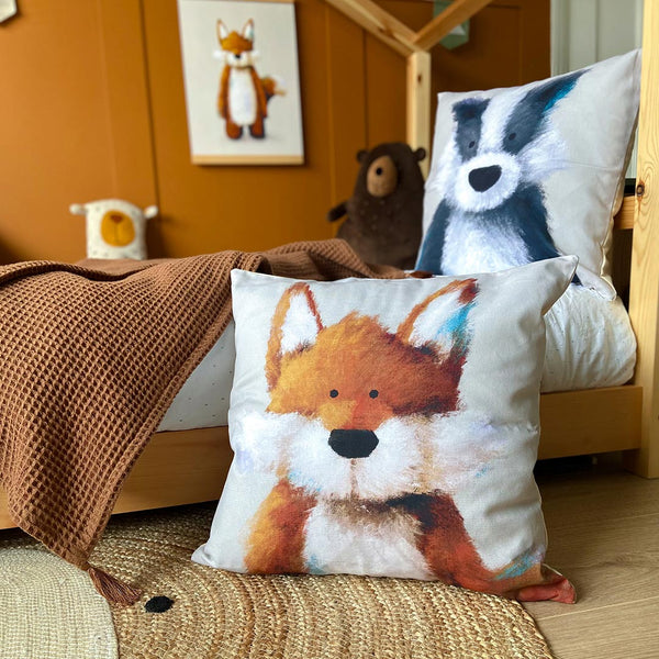 Woodland Fox Nursery Cushion Cover