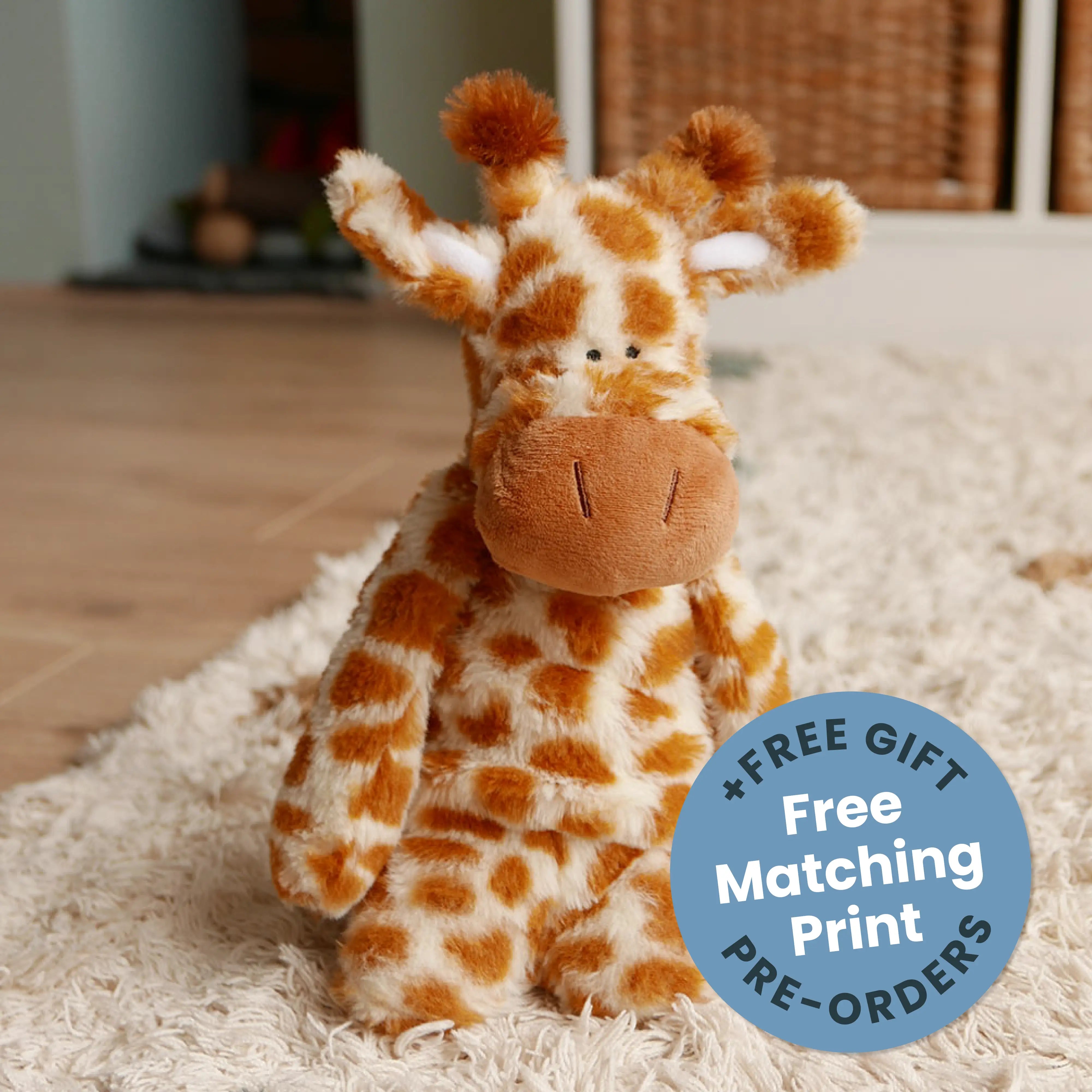Giraffe soft toy - Pre-Order + Free Gift