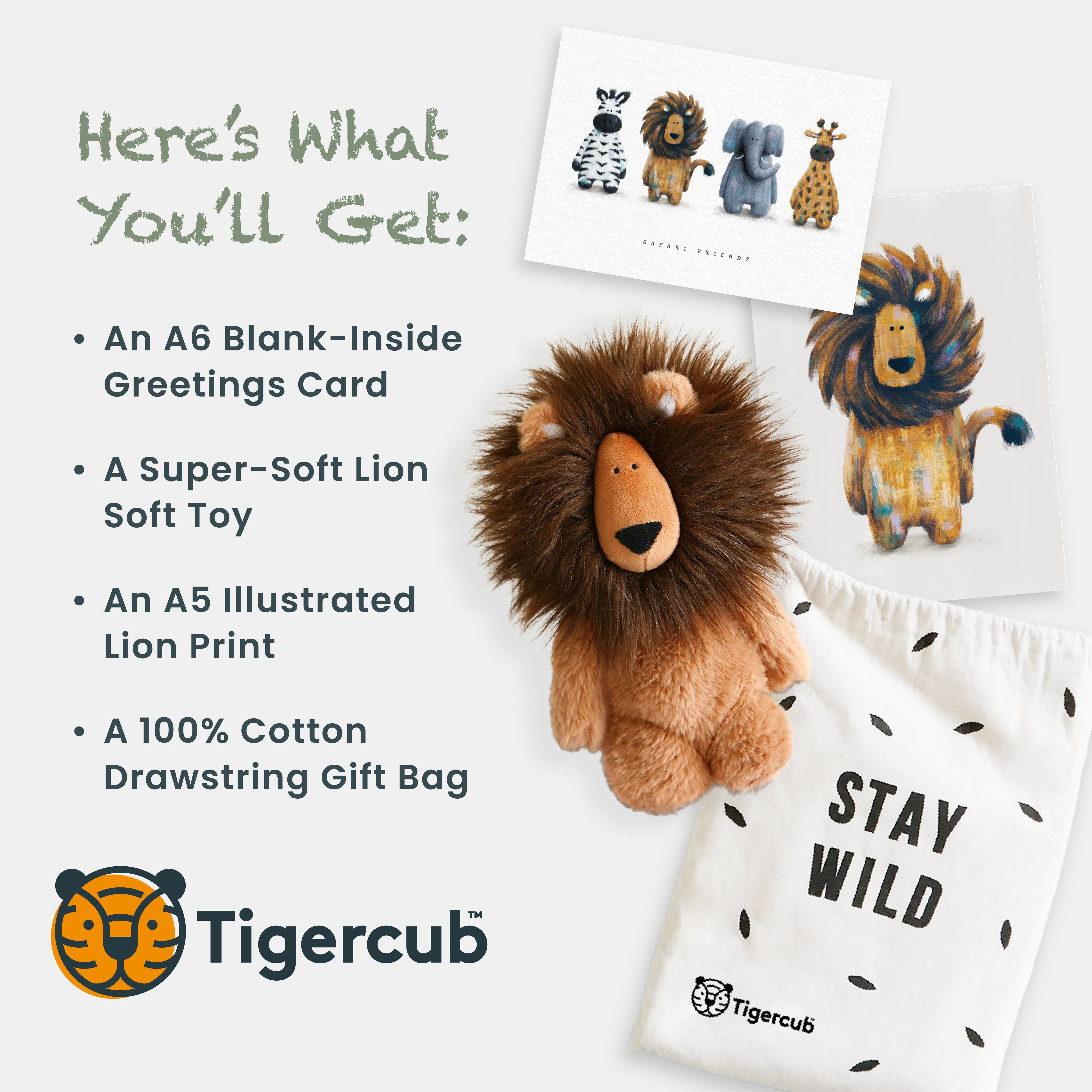 Lion gift set - Gender neutral baby gift set
