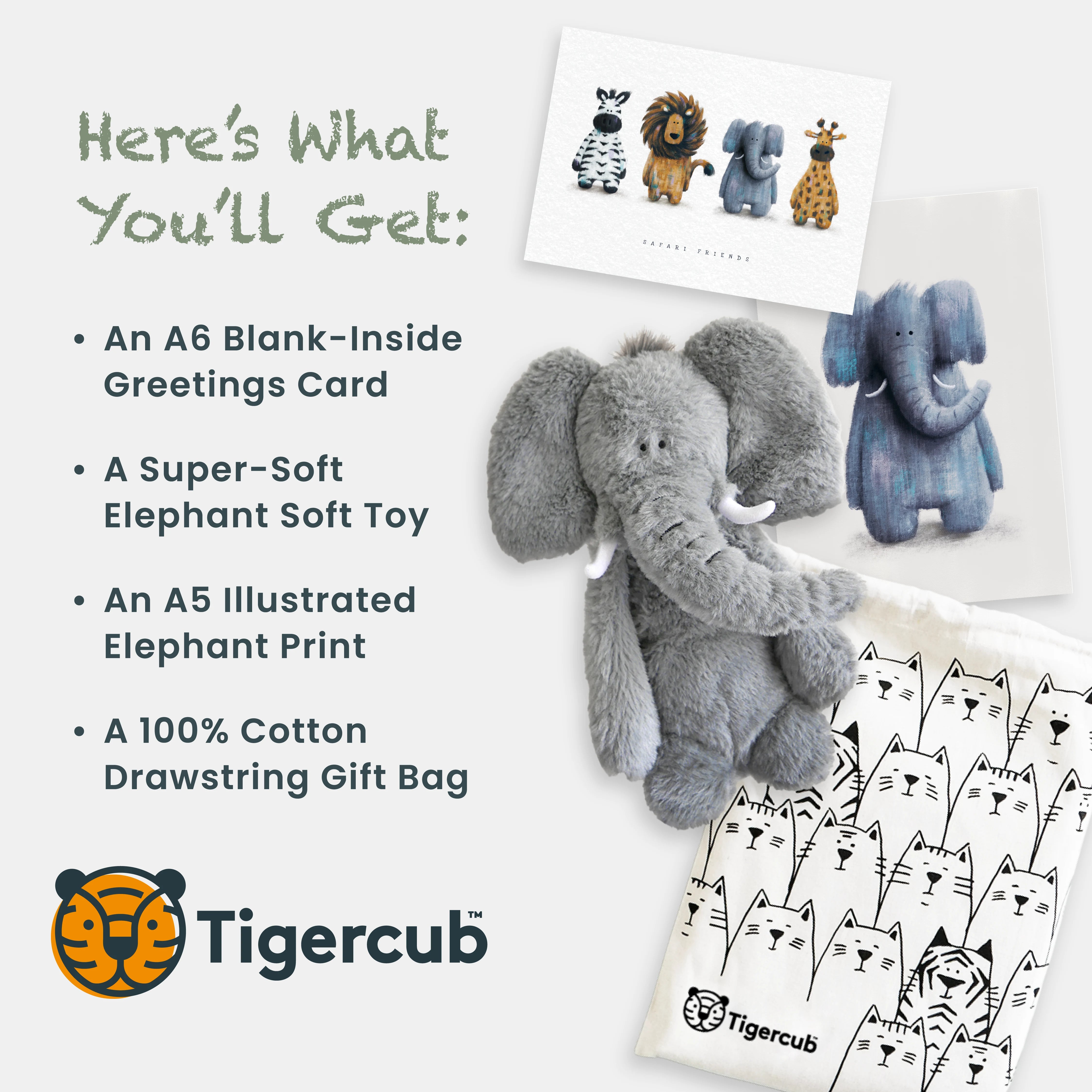 Elephant gift set - Gender neutral baby gift set