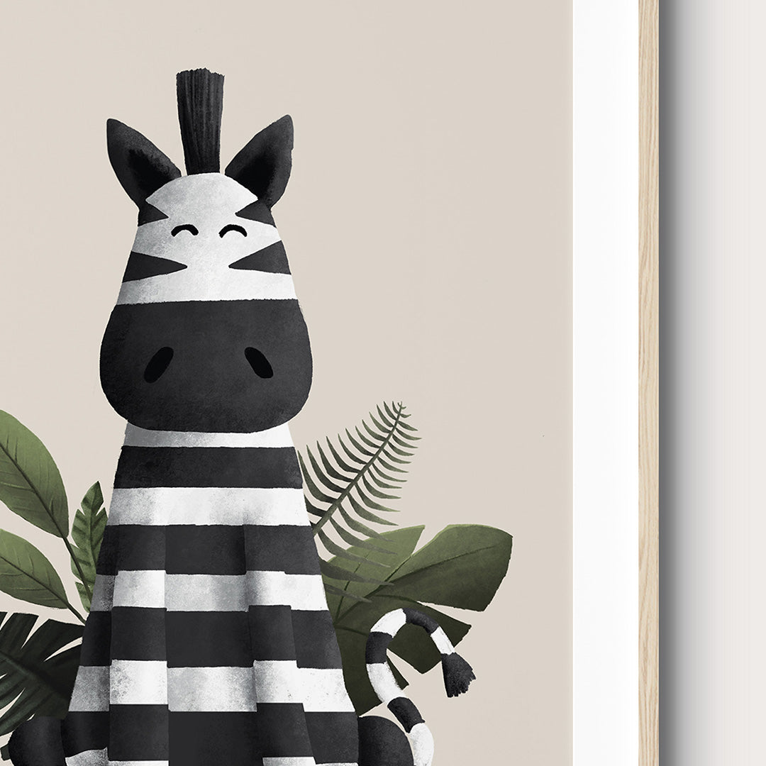 Scandi Safari Animals Nursery Prints Set of 4