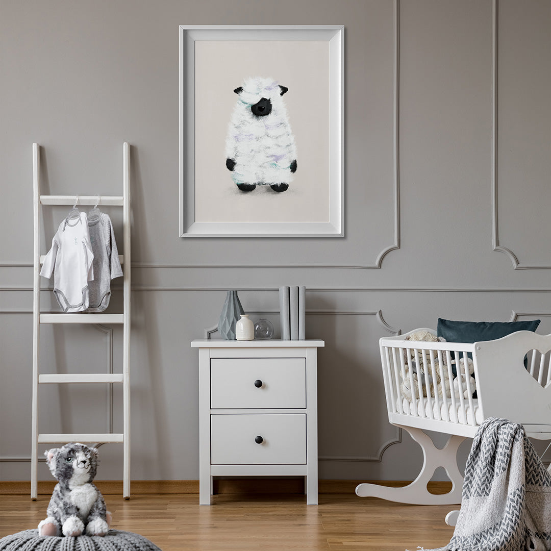 Fiver Friday - Farmyard Sheep Nursery Print A4