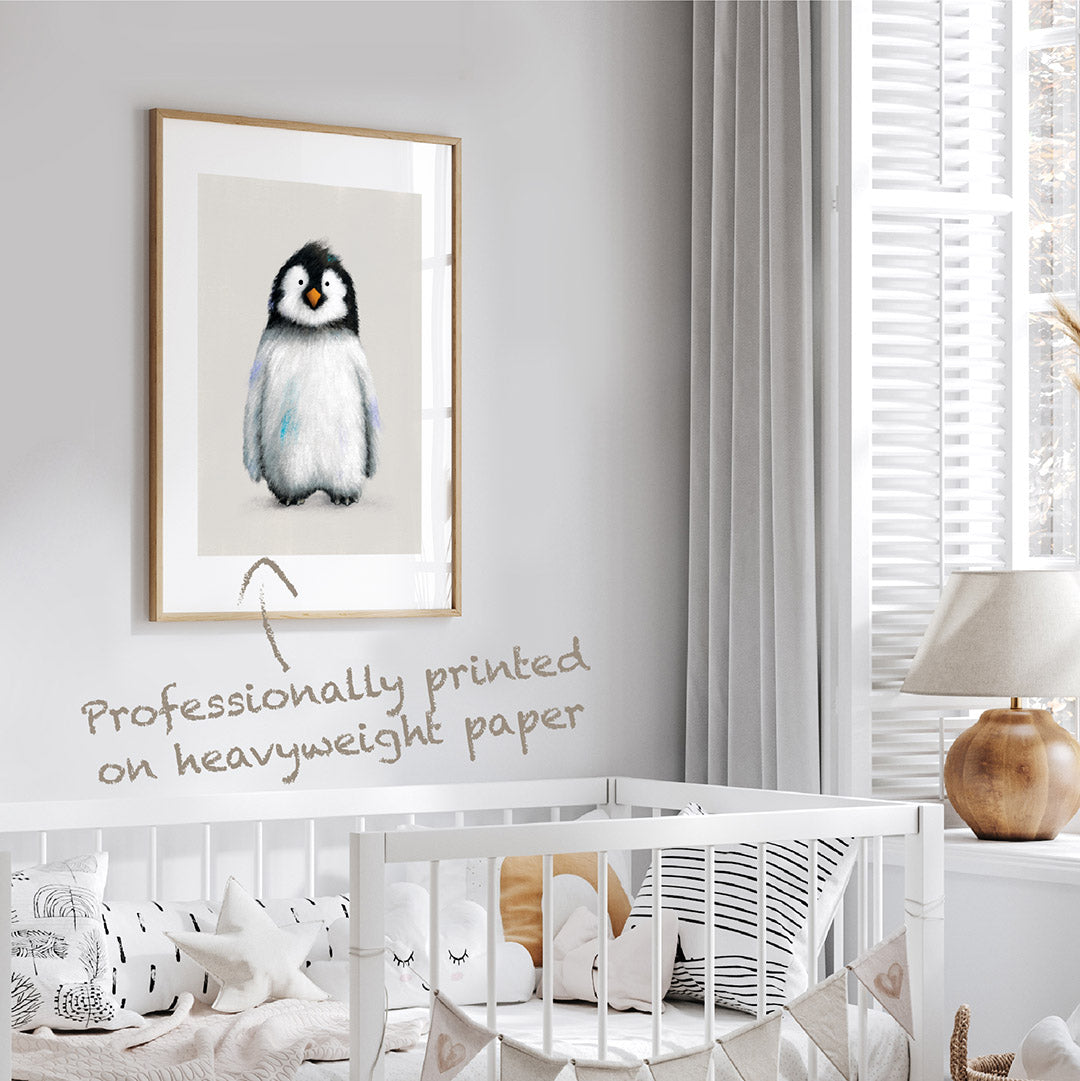 Baby Penguin Nursery Print
