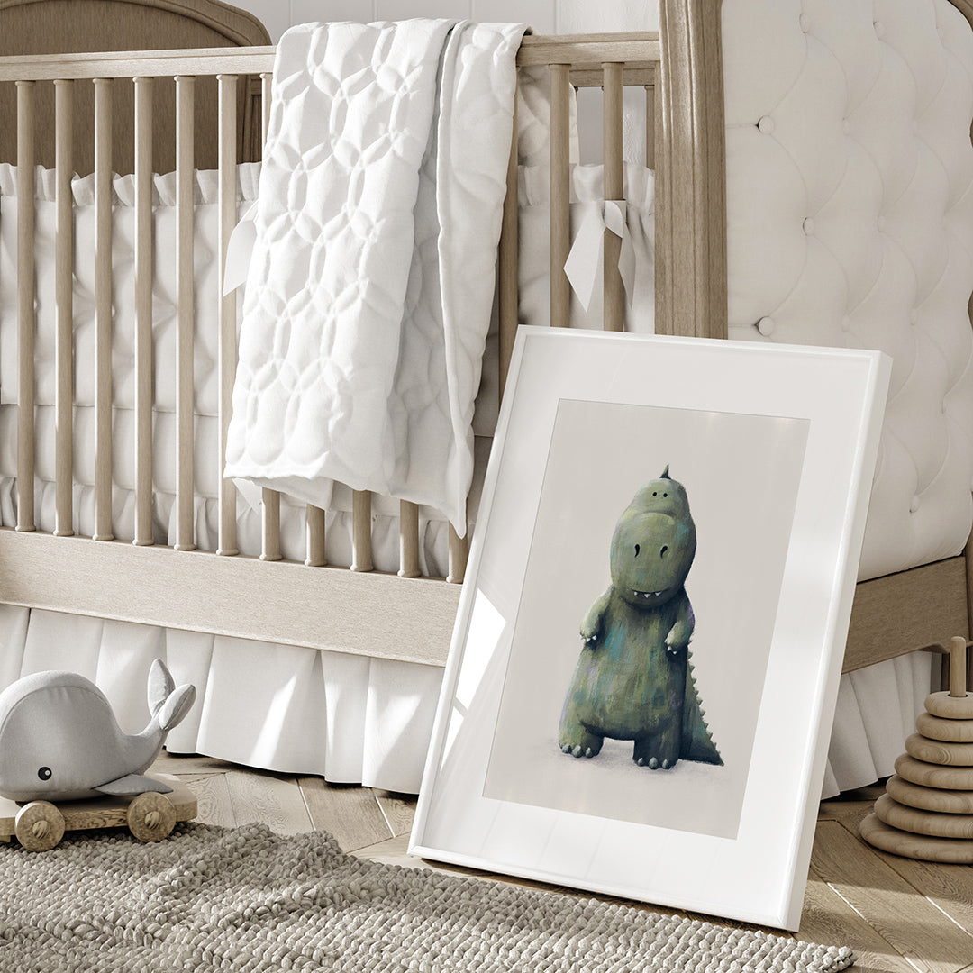 T-Rex Dinosaur Nursery Print