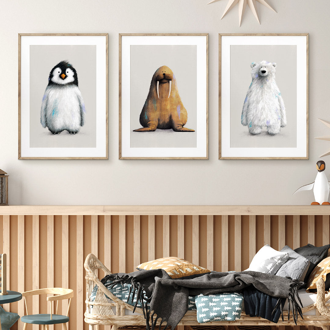 Polar Nursery Prints Set of 3