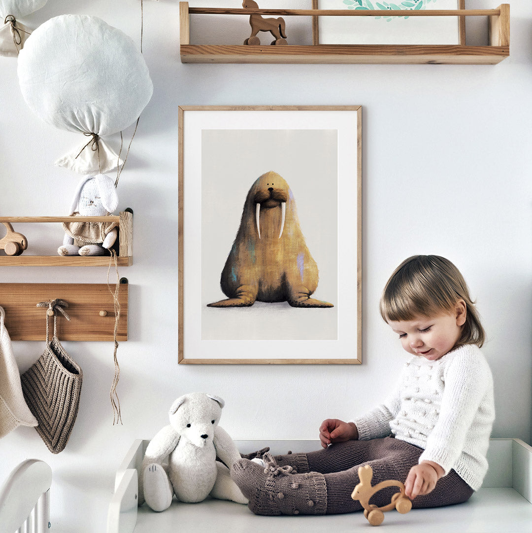Walrus Nursery Print