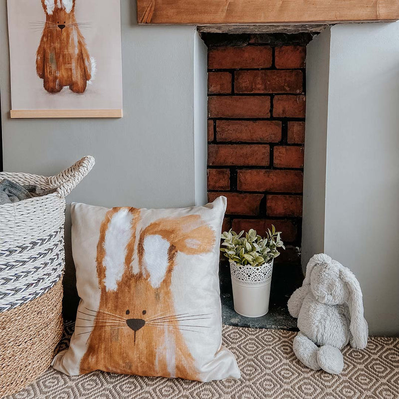 Woodland Bunny Nursery Cushion Cover