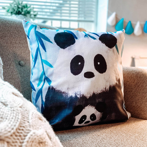 Jungle Panda Nursery Cushion Cover