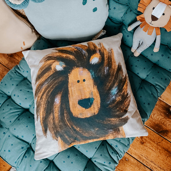 Safari Lion Nursery Cushion Cover