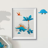 Scandi Dinosaur Nursery Print