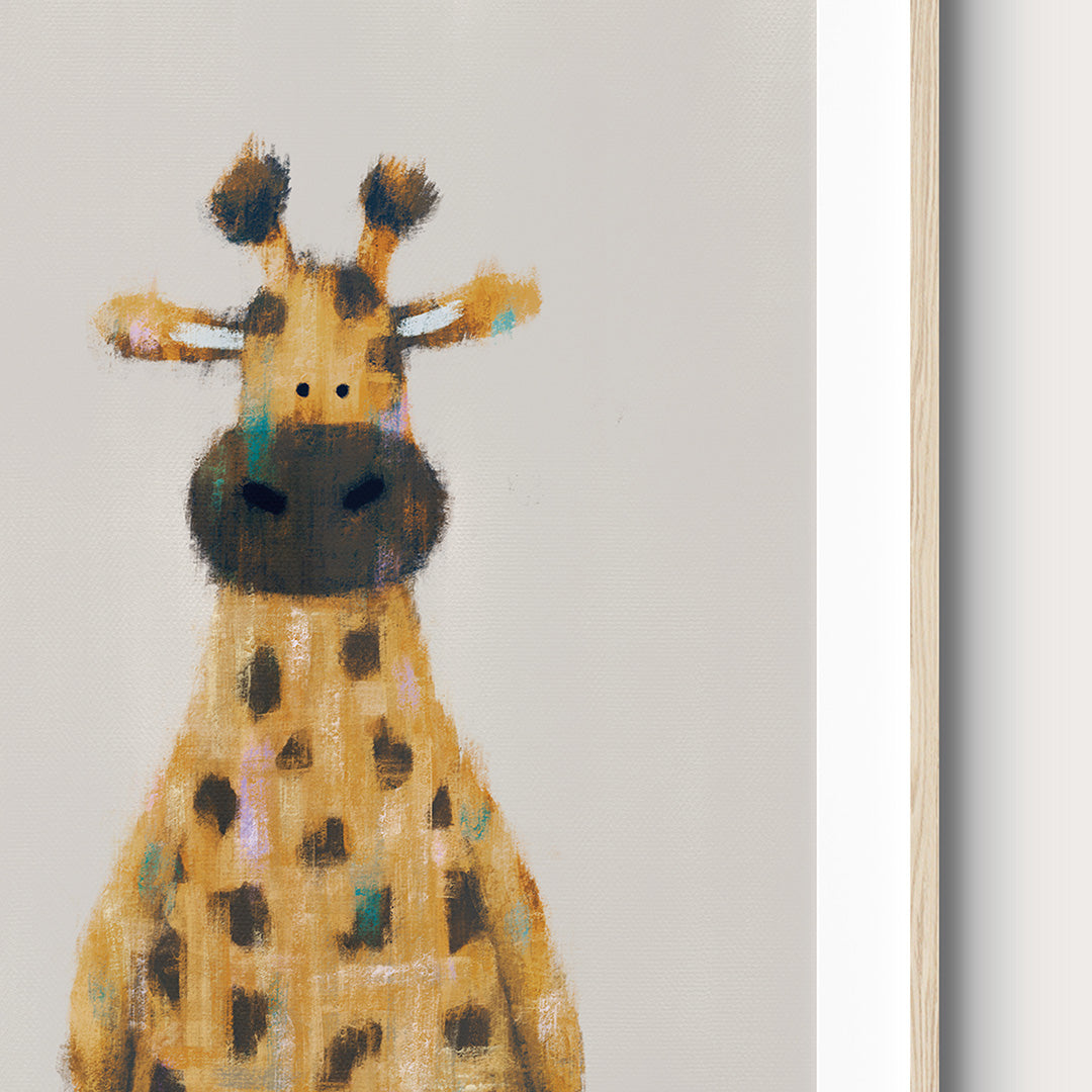 Neutral Safari Animals Nursery Prints Set of 4
