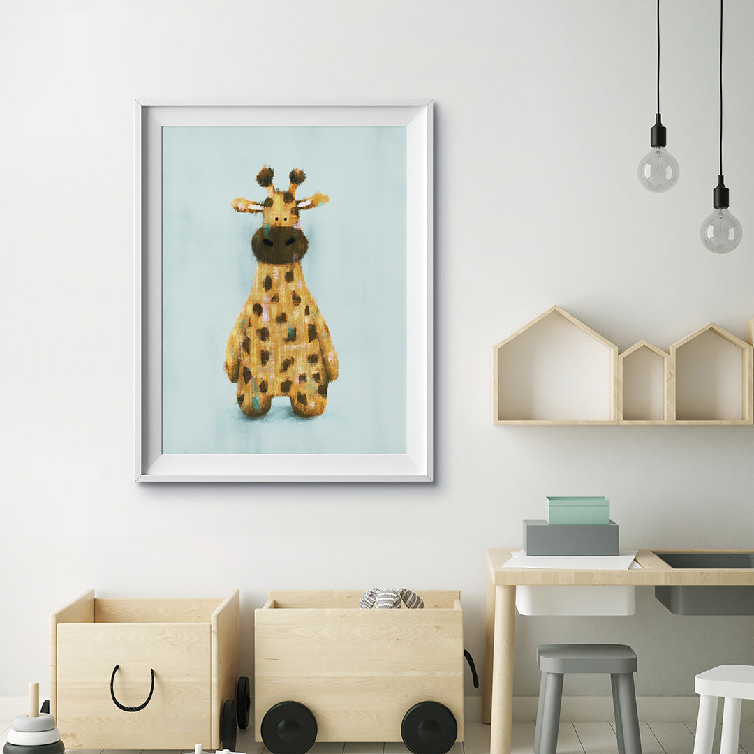 Safari Giraffe Nursery Print