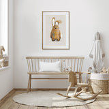 Neutral Bunny Woodland Nursery Print